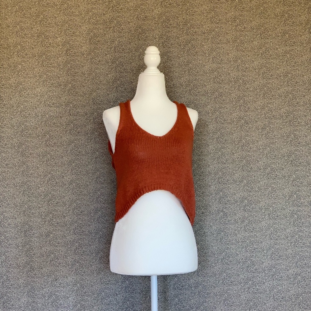 💫✨Burnt Orange Sweater Knit Crop Top✨💫
